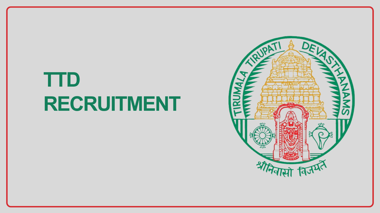 TTD Jobs 2026 – Walk-in Interview for 8 Civil Assistant Surgeons Posts