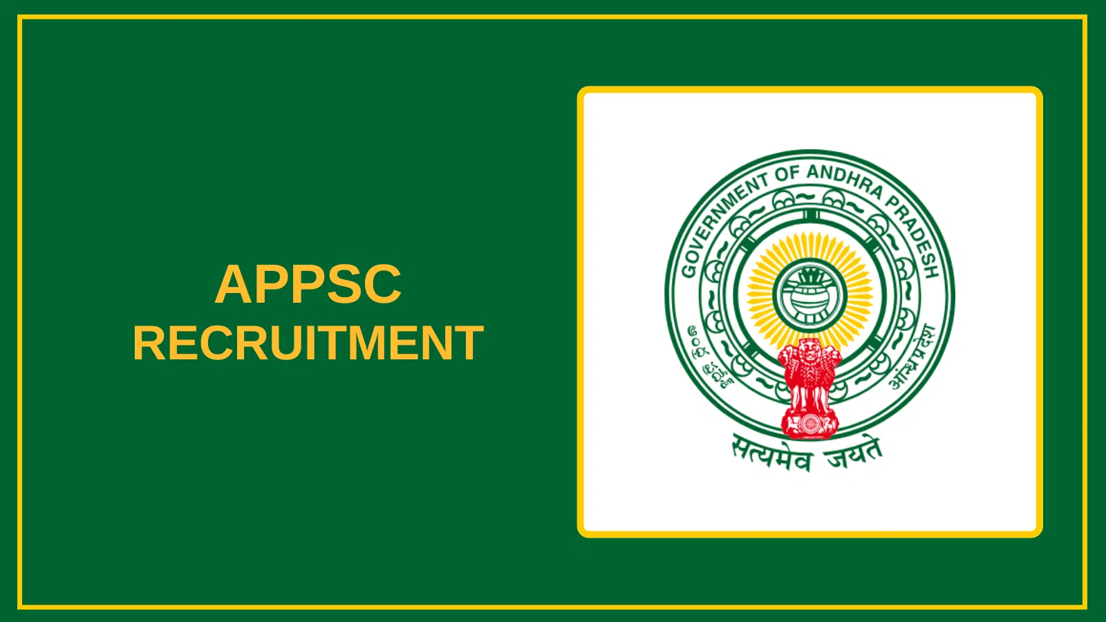 APPSC Recruitment 2026 – Apply Online Vacancies