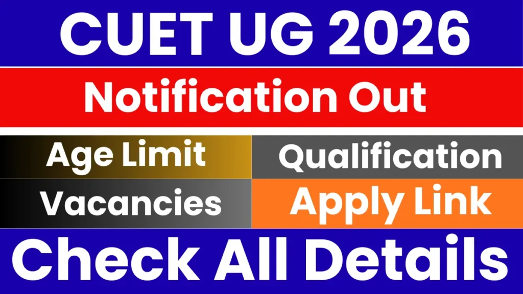 CUET UG 2026: Apply Online Reopen, Notice and Link