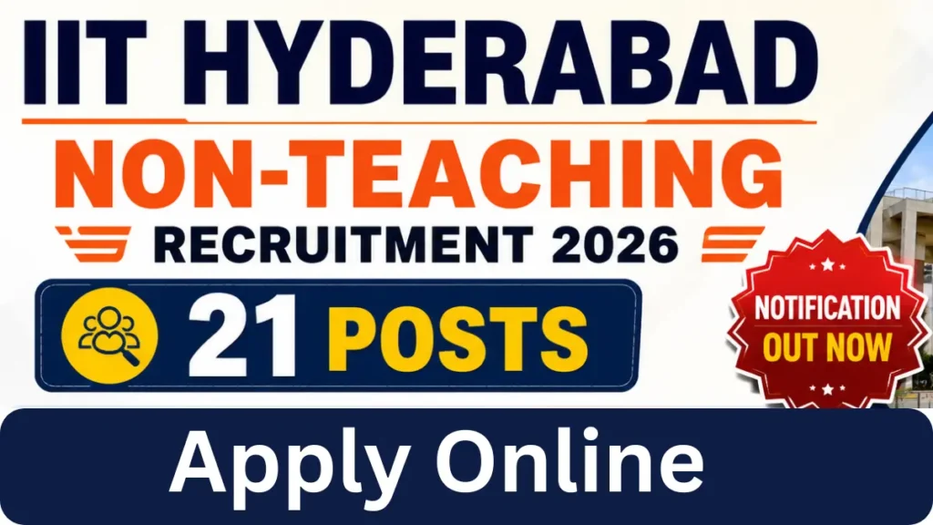 IIT Hyderabad Non-Teaching Recruitment 2026: Apply Online for Various Posts