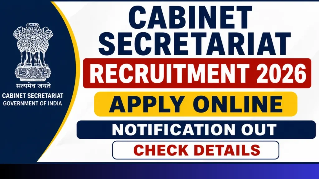 Cabinet Secretariat Senior Field Officer (Technical) Recruitment 2026: Check Details
