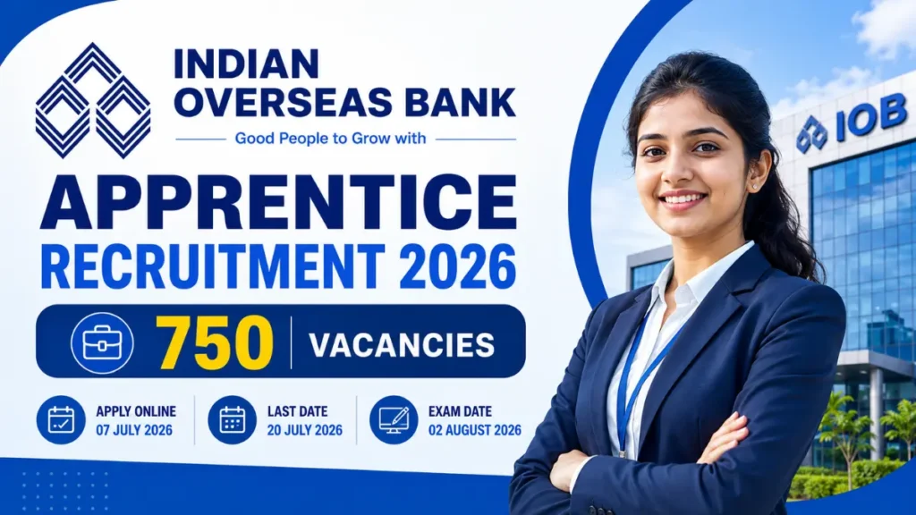 Indian Overseas Bank Apprentice Recruitment 2026: Apply Online for 750 Posts