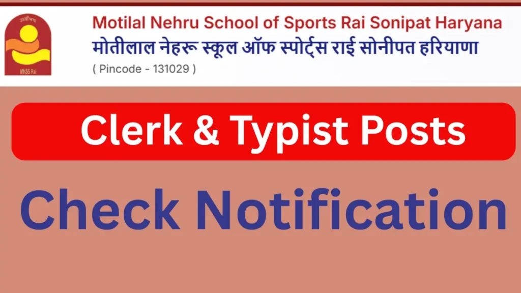 MNSS Rai Recruitment 2026: Apply for LDC & Steno Posts