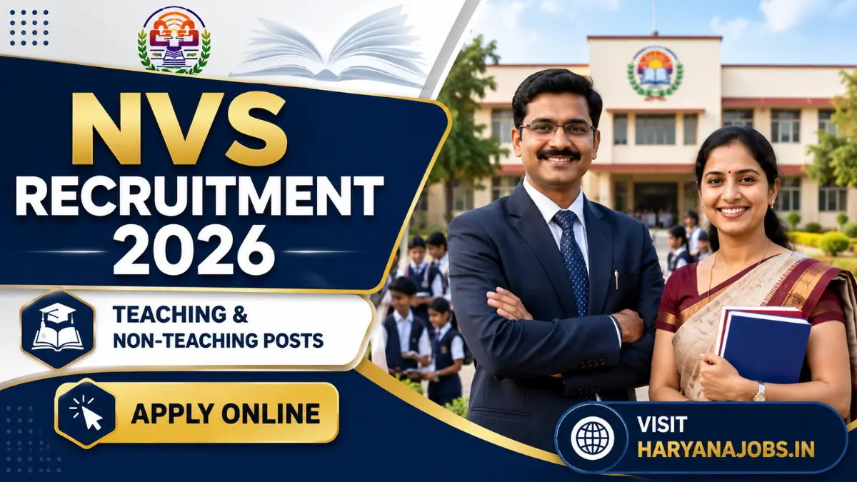 NVS Recruitment 2026: Apply Online for Hostel Superintendent Contractual Posts