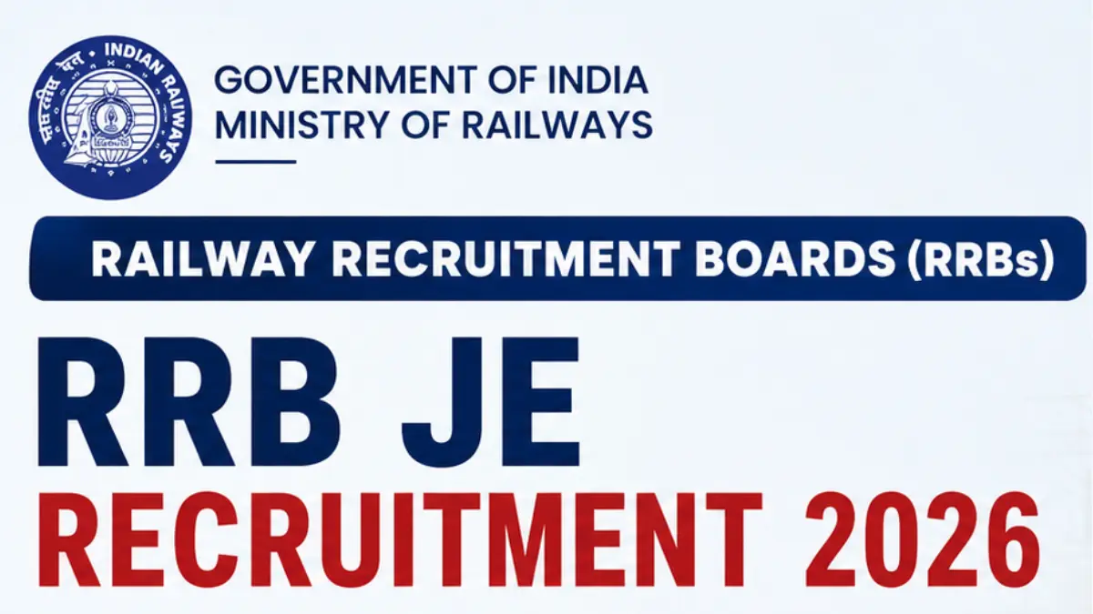 RRB JE Recruitment 2026 – Notification Out for 4000+ Posts