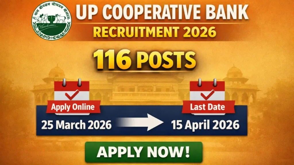 UP Cooperative Bank Recruitment 2026: Exam Date Out, Check Notice