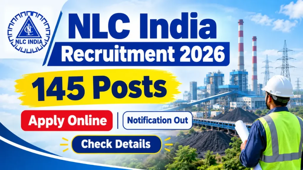 NLC India GET Recruitment 2026: 145 Graduate Executive Trainee Posts Through GATE-Score